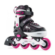 SFR PINK WHITE AND BLACK KIDS ADJUSTABLE INLINE SKATE