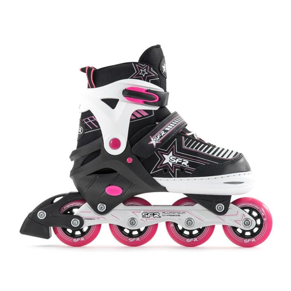 Kids Adjustable SFR Pulsar Pink Inline Skates - Lucky Skates