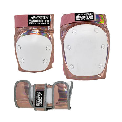 ROSE GOLD SMITH SCABS PADDING SET KNEE PADS WRIST GUARDS ELBOW PADS 