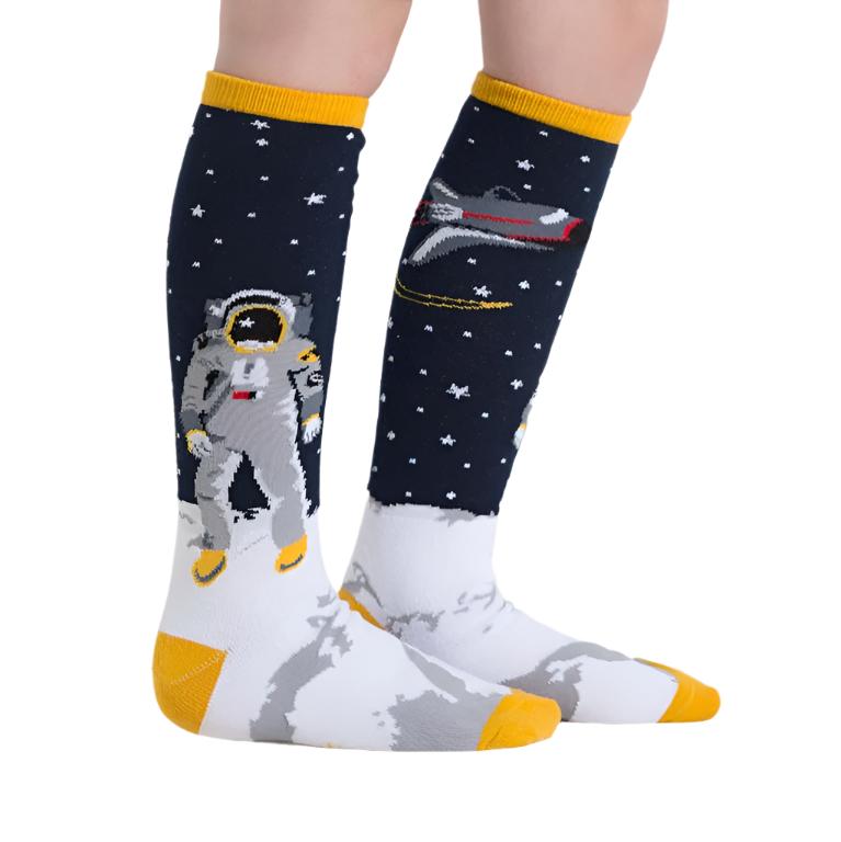 KNEE HIGH SOCKS ASTRONAUT 