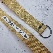 gold glitter roller skate strap 