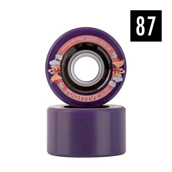 purple fugitive mid roller skate wheel 87a 