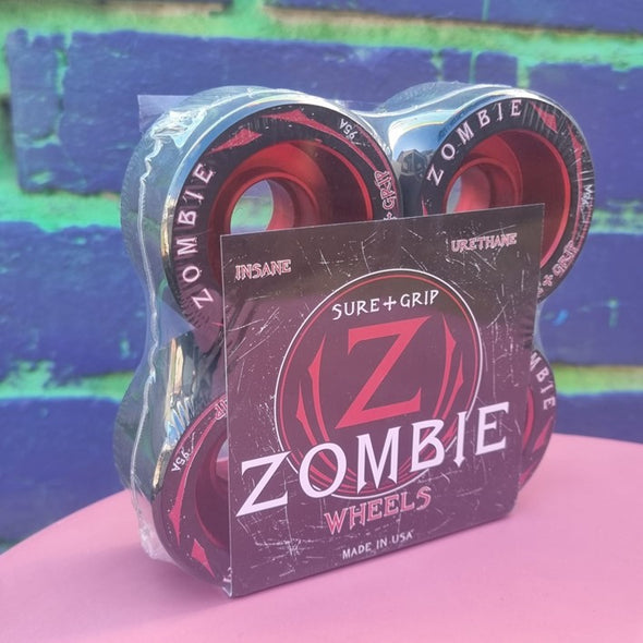 zombie red speed derby wheels 95a alloy hubs 