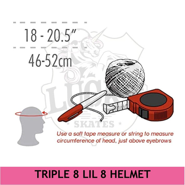 Triple 8 Lil 8 Youth White Gloss Helmet - Certified