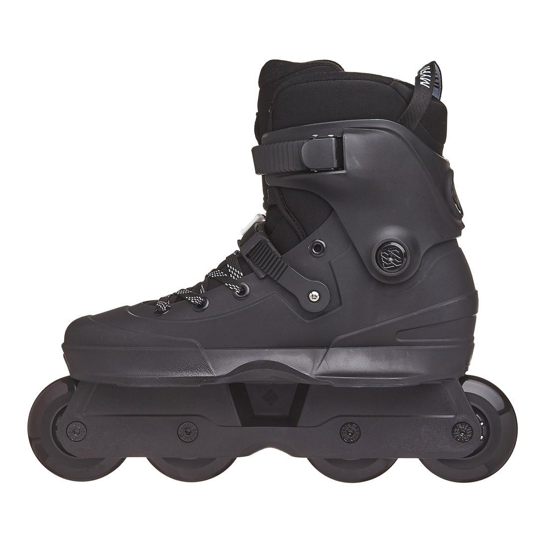 black 80mm inline urban skates 