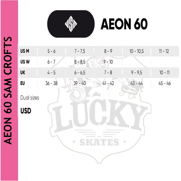 USD Aeon 60 Sam Crofts Pro II Aggressive Inline Skates *Last Pair* EU 36-38