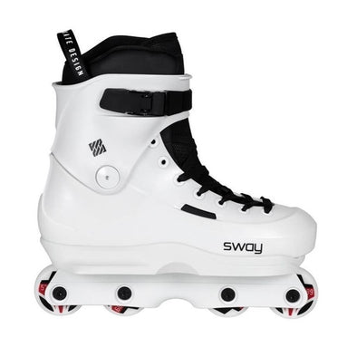 white usd sway aggressive inline skates 