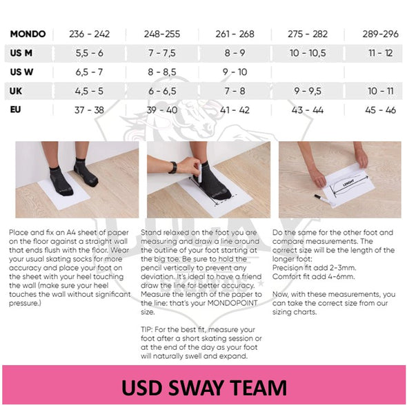 USD Sway Team IV Aggressive Inline Skates