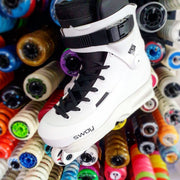 white usd sway aggressive inline skates 