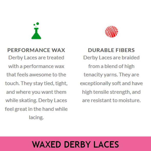 Derby Laces Waxed Laces 72" (183cm)