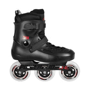 BLACK FREERIDE BLACK  TRI SKATE INLINE POWERSLIDE SKATES 