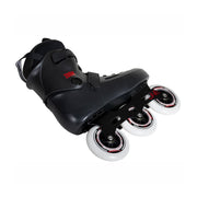 black urban tri skates with white wheels 