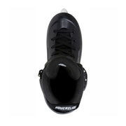 black 80mm  inline urban skates with black liner