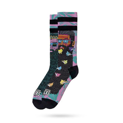 bondi beach print skater socks 
