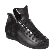 BLACK MID HIGH ROLLER SKATE ANTIK BOOT 