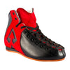 RED SUEDE AND BLACK LEATHER ANTIK ROLLER SKATE BOOT 