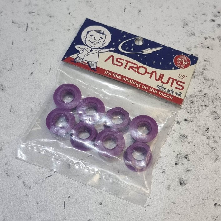 astro nuts purple nylon wheels nuts