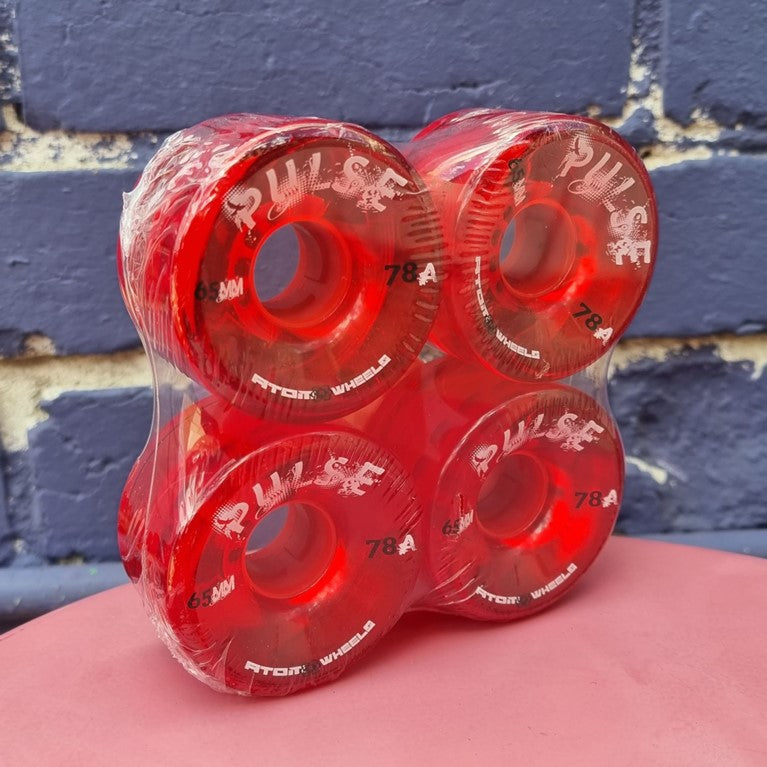 red 65mm outdoor rollerskate wheels 