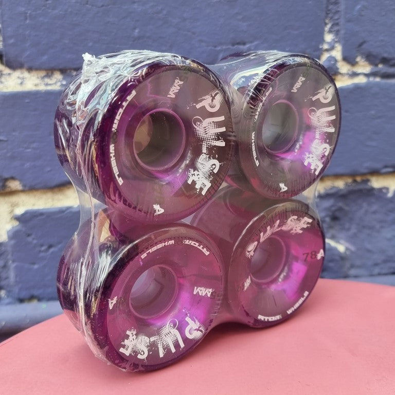 purple 65mm outdoor rollerskate wheels 