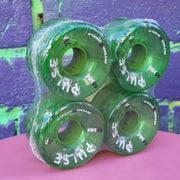 green 65mm outdoor rollerskate wheels 