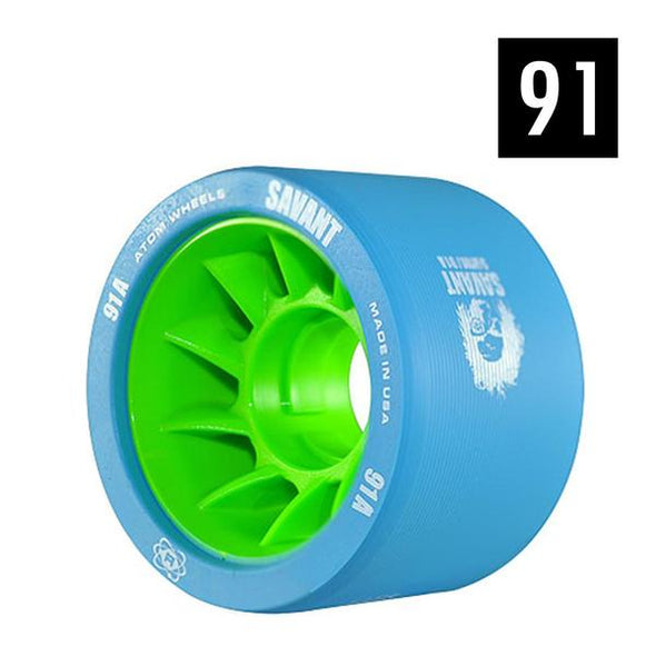 roller derby indoor roller skate wheels 91a 59mm x 38mm blue outer green hub 