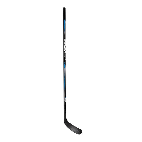 adult bauer blue black wood abs roller hockey stick 