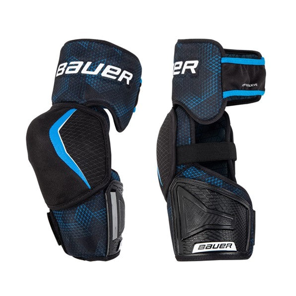 black blue roller hockey ice hockey elbow pads