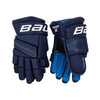 navy blue roller hockey bauer gloves
