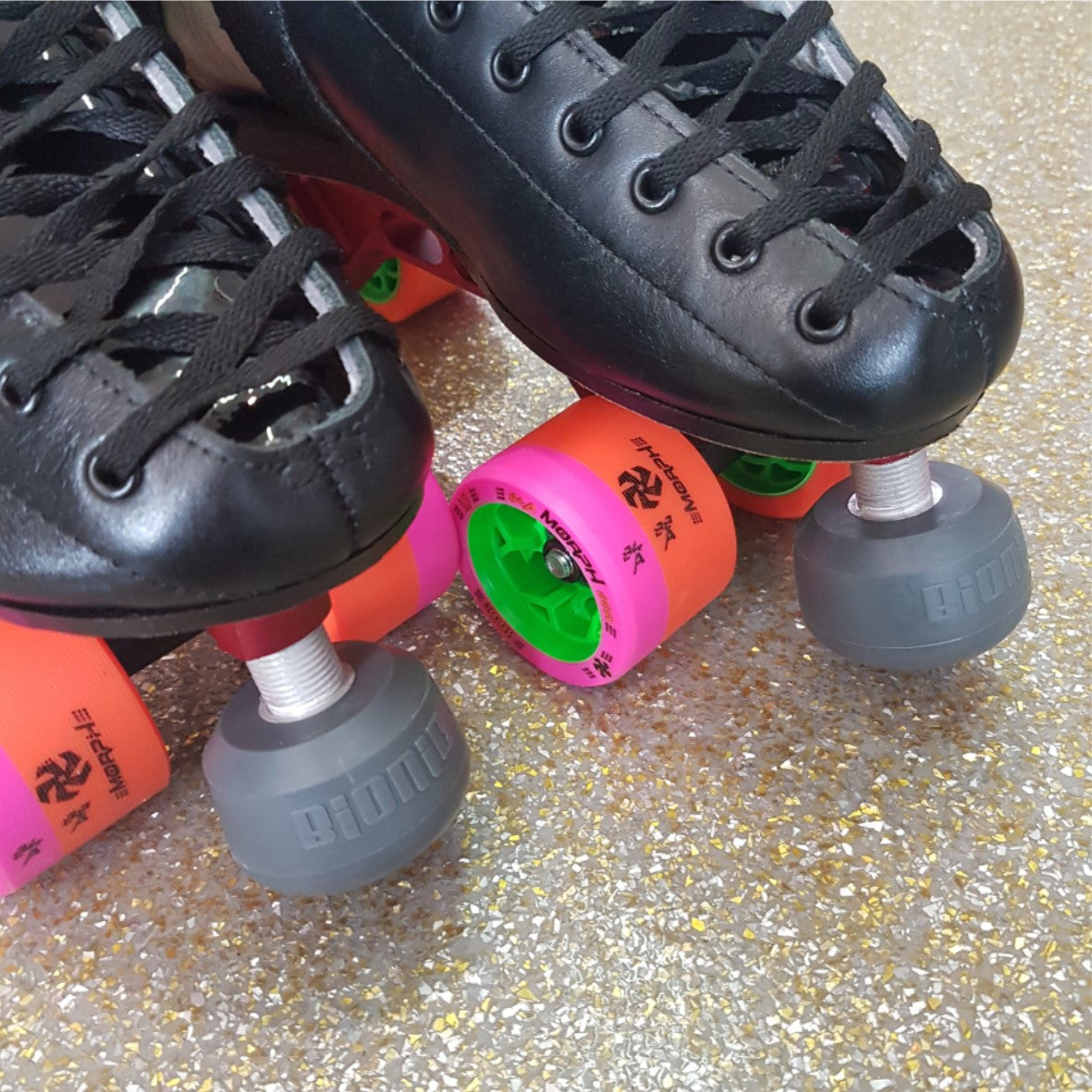 grey bionic super stoppers toe stops on skate