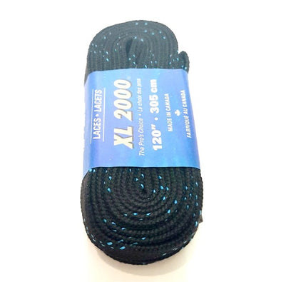 XL 2000 Hockey Laces Black and Blue 120"