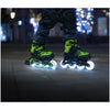 green light up led inline kids skates