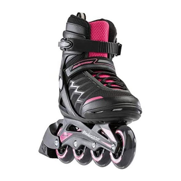 recreational fitness inline skates womens black pink 