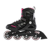 recreational fitness inline skates womens black pink 