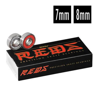 bones reds 7mm 8mm bearings inline skates rollerskates 