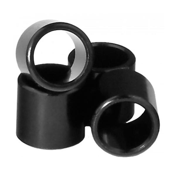 4 black bearing spacers