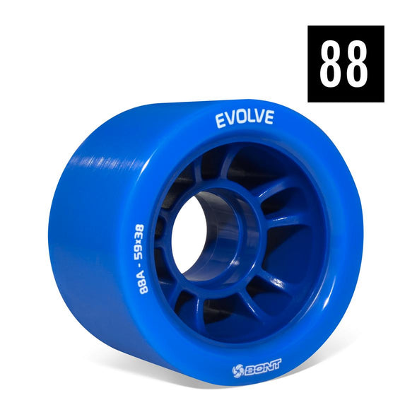roller derby skate wheels 59mm x 38mm 88a  blue 