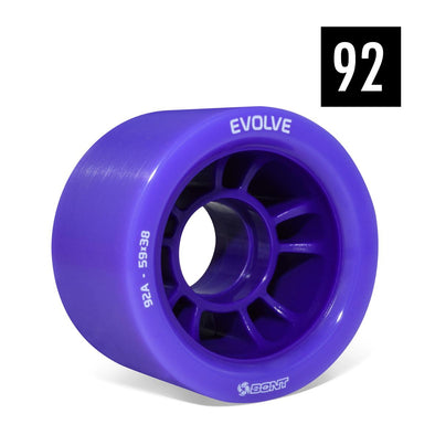 roller derby skate wheels 59mm x 38mm 92a  purple 
