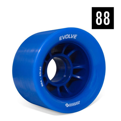 speed skating roller skate wheels 63mm x 42mm 88a blue 