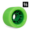 speed skating roller skate wheels 63mm x 42mm 96a green 