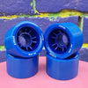 blue indoor roller skate wheels with blue hub