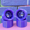 purple indoor roller skate wheels with purple hub