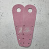 baby pink leather suede roller skate toe guard strip protecter