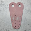 dusty pink leather suede roller skate toe guard strip protecter