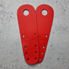 bright red leather skate toe guard strip protecter