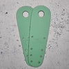 pastel green leather skate toe guard strip protecter