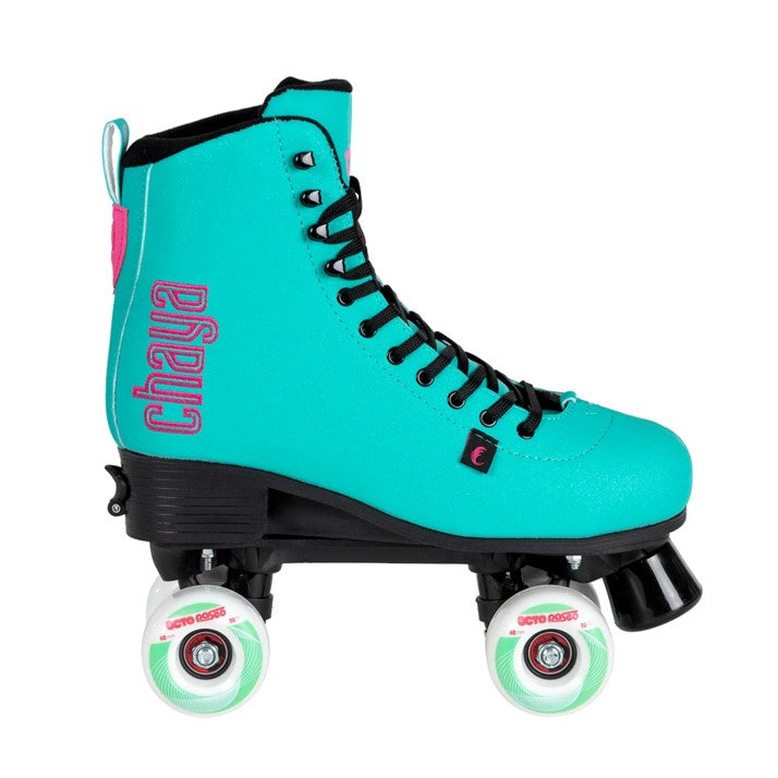 chaya teal aqua high top adjustable kids skate