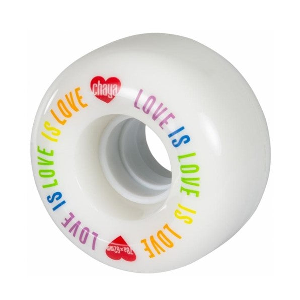 chaya white 62mm 78a 'love is love' outdoor wheel