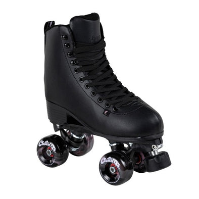 black high top roller skates with outdoor wheels