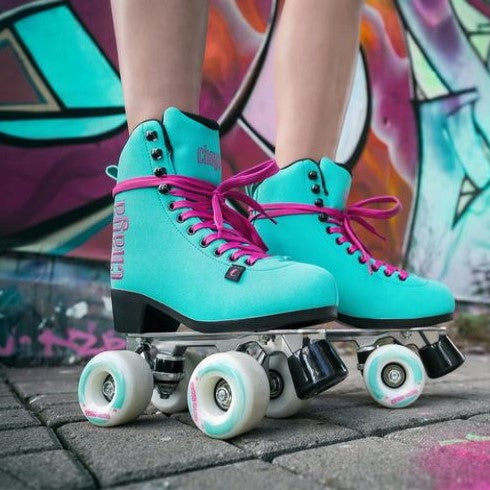 Chaya Melrose Deluxe Turquoise Roller Skates - Lucky Skates