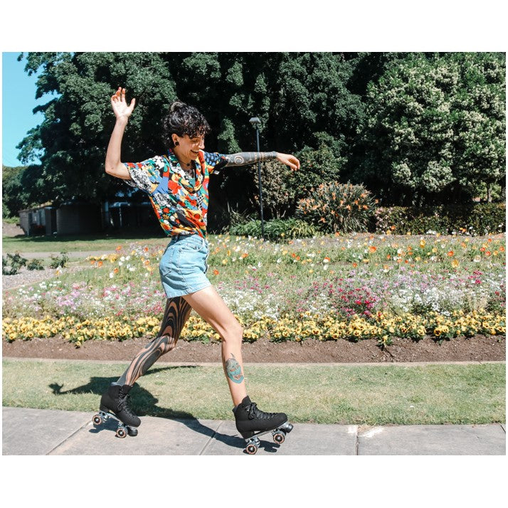 Chuffed Wanderer Vegan Black Roller Skates